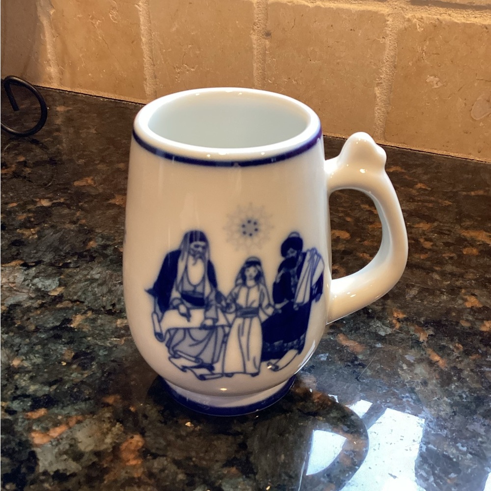 Vintage Porsgrund Norway Christmas Mugs